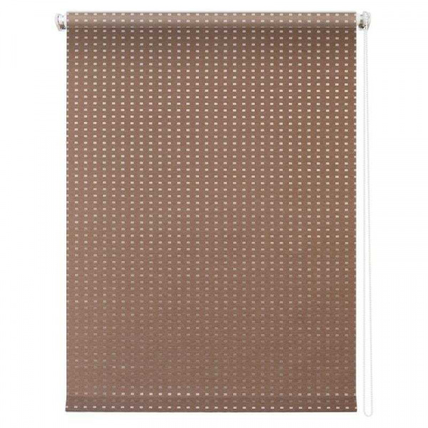 Рулонная штора Плаза коричневый 120х175 /7704