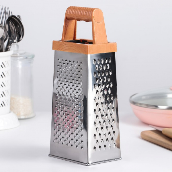 Тёрка четырёхгранная «Деревенька», 24,5×10,5 см /118945