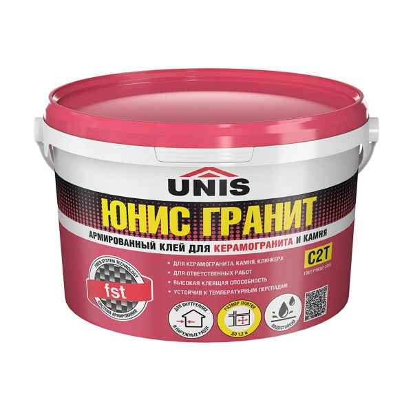 Клей плиточный Юнис ГРАНИТ 5кг банка
