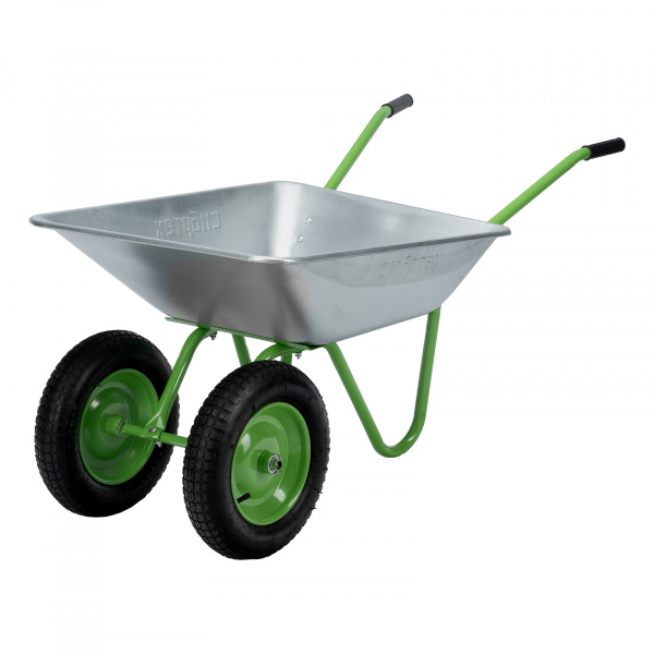 Тачка садовая, 2-х колесная, грузоподъемность 120 кг, объем 65 л Сибртех/689135