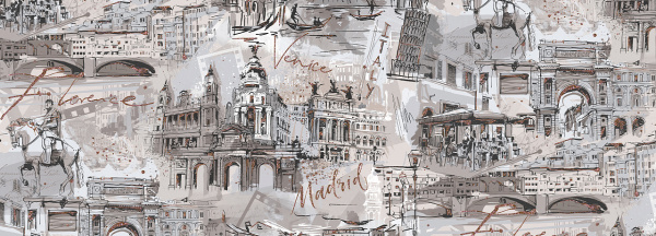 Обои Сити мотив 98118 ROSE СН/ПР