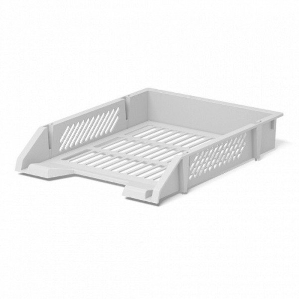 Лоток для бумаг горизонтальный ErichKrause Classic, сетчатый, белый/7627260