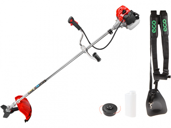 Мотокоса ECO GTP-185N с ножом и головкой (1.85 кВт, 2.5 л.с., 52.0 см3, лёгкий запуск, нож 255х25.4 