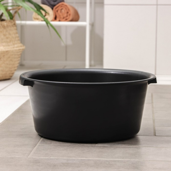 Таз круглый хозяйственный «Эконом», 12 л, цвет МИКС/4210106