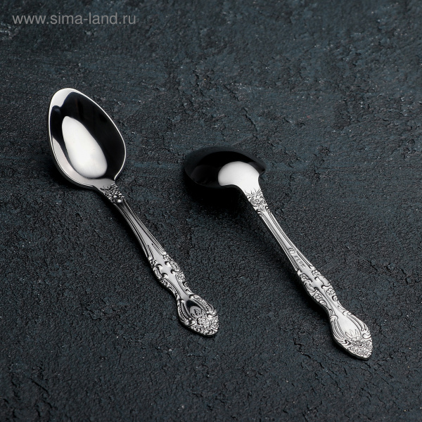 Ложка кофейная 15см "Тройка" 689457