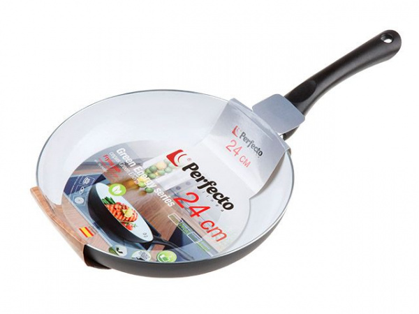 Сковорода ф 24х4.5 см, алюм., натур.керам.антиприг. покр., серия GREEN ENERGY