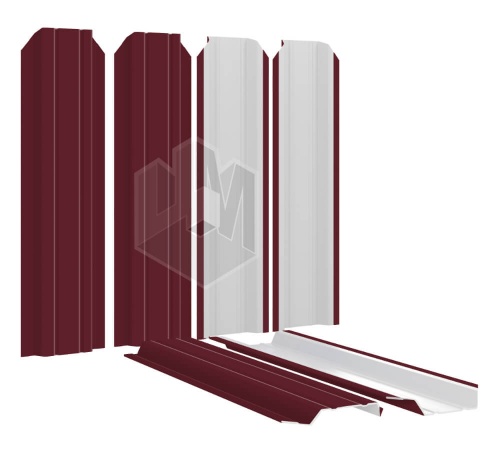 Штакетник-85 винно-красный RAL-3005 1,5м