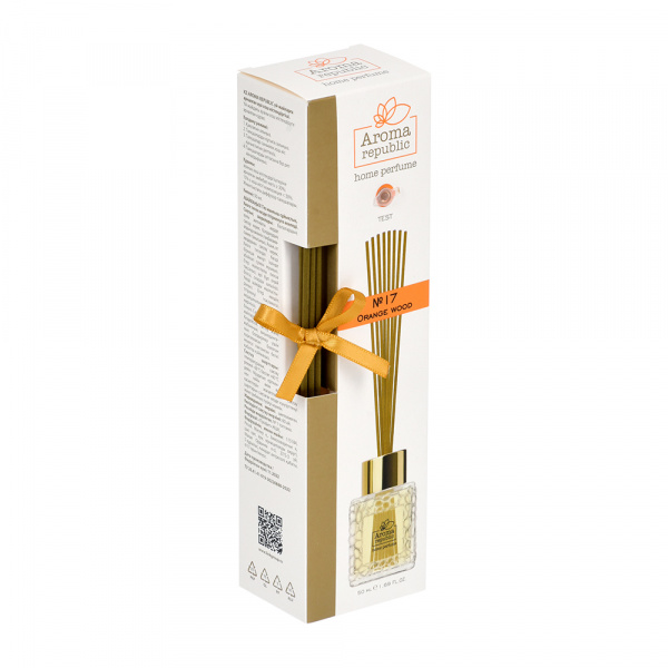 Ароматический диффузор в стеклянном флаконе 50 мл,"№17 Orange wood"/93819