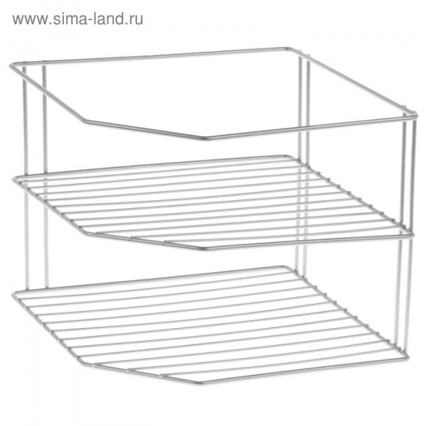 Подставка для посуды, 3 яруса, хром