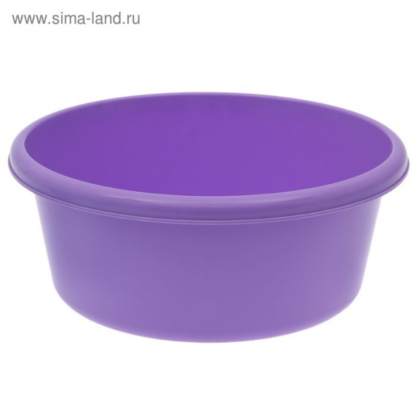 Таз круглый, 11 л, цвет лиловый/2085642