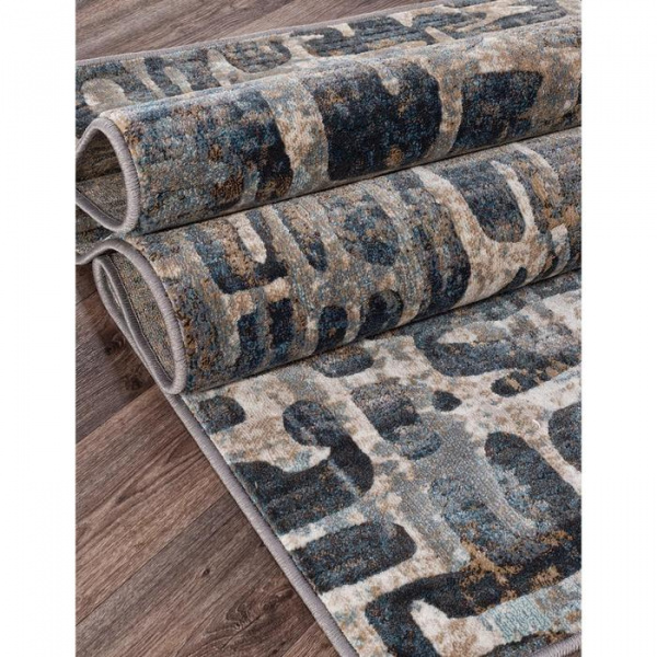 Ковёр прямоугольный Matrix d587, размер 200x400 см, цвет beige-blue/7165335