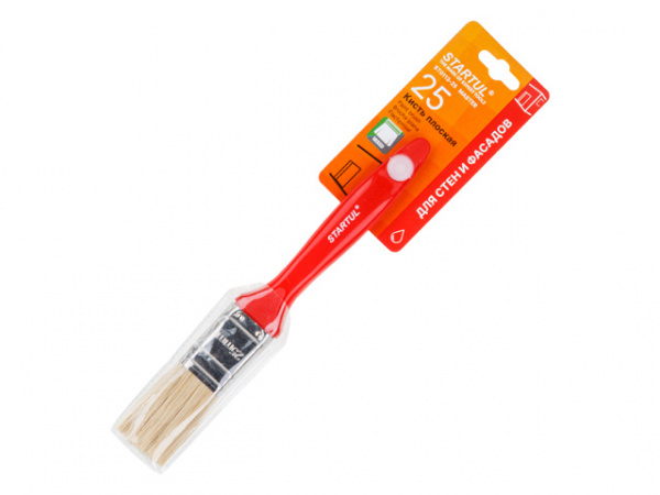 Кисть плоская 1"-25мм смеш. щетина (стены, фасады) STARTUL MASTER/ST0113-25