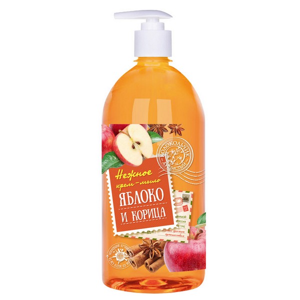 Жидкое мыло Колокольчик 1000мл ЯБЛОКО И КОРИЦА