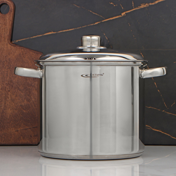 Кастрюля «Гретта», 7,3 л, d=22 см, металл.крышка /1104873