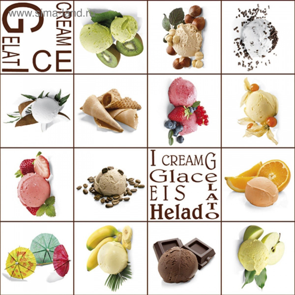 Клеенка Photoprint 140см,  707 Мороженое  2751911  *20