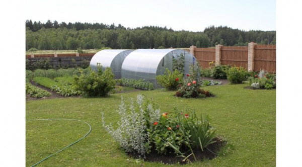 Теплица Слава СП 2м дуги 0,67 + поликарбонат (2шт)