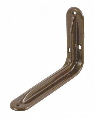 Кронштейн-уголок усиленный 100х150мм коричневый (0,8мм) /65958