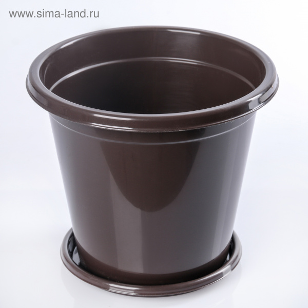 Горшок цветочный "Эконом" 2л. коричневый 4210086
