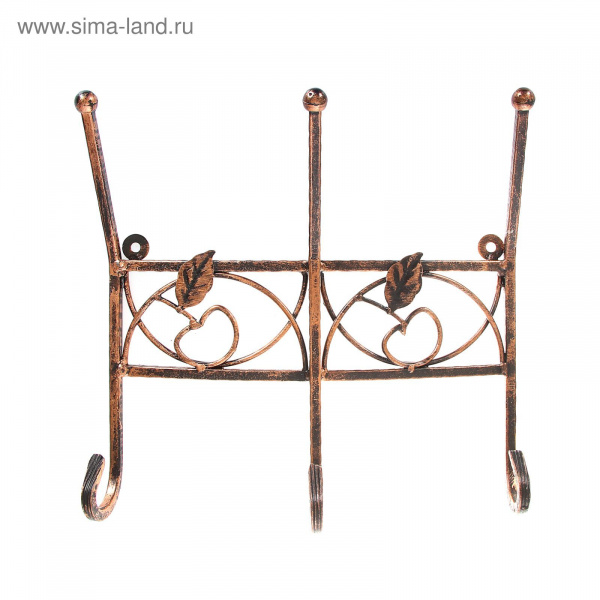 Вешалка настенная с яблочками, 35см 914-02/1149970