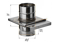 Шиберт с задвижкой д115мм нерж 0,8мм