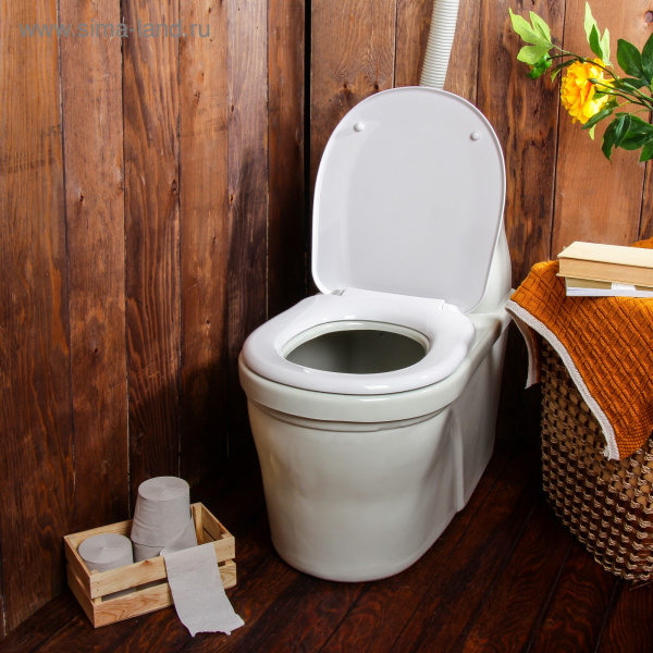 Биотуалет торфяной 60л. "Компакт-Элит" бежевый с дренажем/1372353