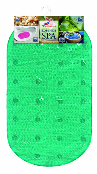 КОВРИК ПРОТИВОСКОЛЬЗЯЩИЙ В ВАННУЮ «ДОЖДЬ» 68*38 БИРЮЗОВЫЙ/800926
