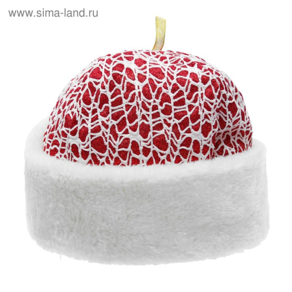 Карнавальная шапка «Снегурочка», цвет бело-бордовый 3467097