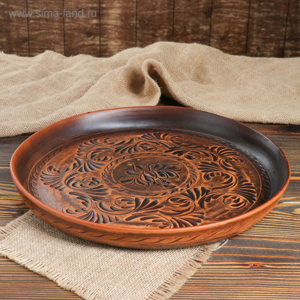 Блюдо "Круглое", d=34 см, микс /4376329