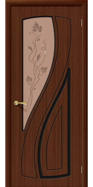 Дверь Лагуна шпон стекло венге 800х2000
