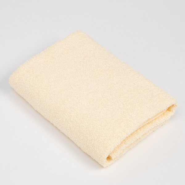 Полотенце махровое Экономь и Я 50*90 см, цв. молочный, 100% хлопок /9272986