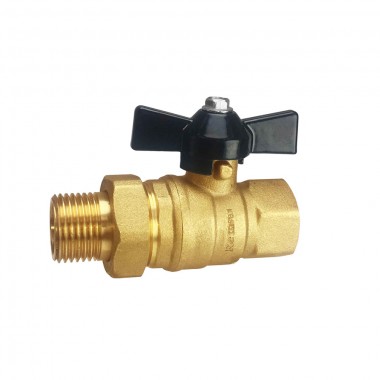 Кран лат.шаровый REMSAN ДУ-20 " американка" ручка бабочка/448340