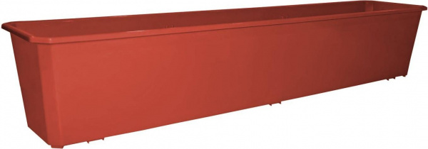 Ящик балконный 100 см, 18л терракотовый