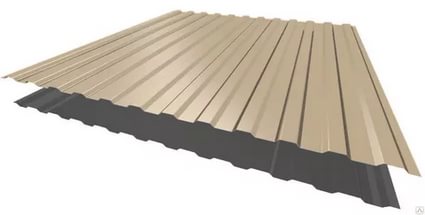 Профнастил С-8 0,45х1150х3000 (RAL 1014) Слоновая кость