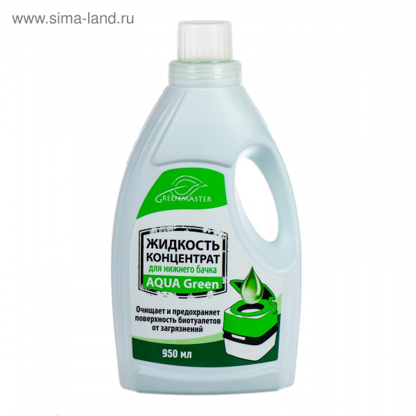Средство для биотуалетов Greenmaster GreeN, для нижнего бачка, 950мл /3007821