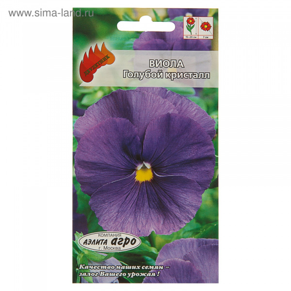 Семена цветов Виола "Голубой кристалл", Дв, 0,1 г   3048381
