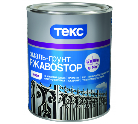 Грунт-эмаль РжавоStop Профи золотая полуглянцевая 0,9кг