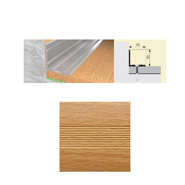 Угол 20*20 внутренний 0,9 бук натуральный