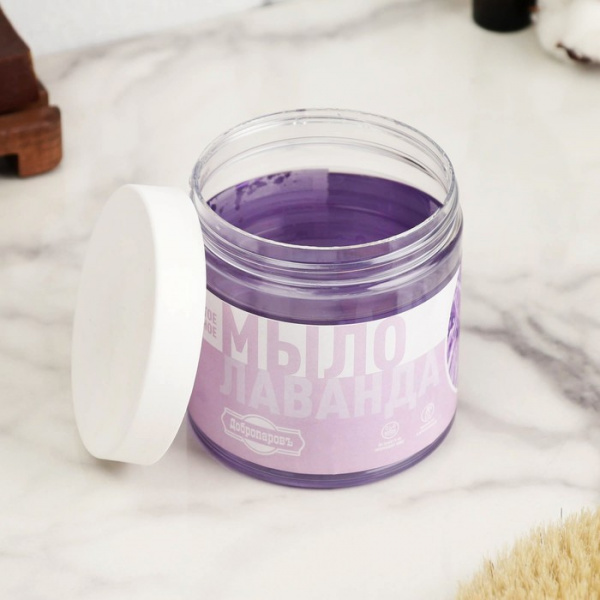 Мыло густое для волос и тела "Лаванда", банное, Добропаровъ 450 мл /4936163