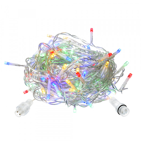 Электрогирлянда "Бахрома" 72 разноцветных LED, 18 нитей, 3*0,6 м/55089