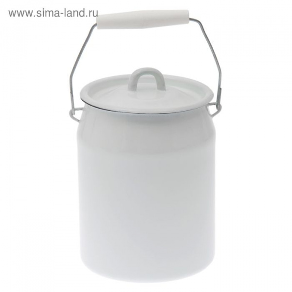 Бидон 3 л б/деколи(белый) эм.крышка(петля) 1533936