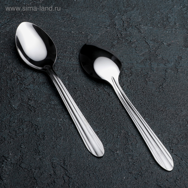 Ложка чайная «Мираж», h=14,5 см, толщина 0,8 мм/669780