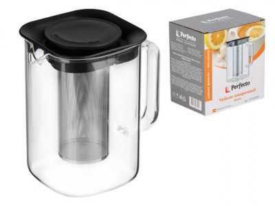 Чайник заварочный, стеклянный, 1000 мл, Handy, PERFECTO LINEA (52-407000)
