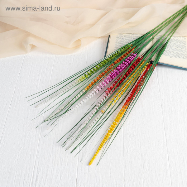 Цветы искусственные "Камыш декор" (стебель-пластик) d-3, МИКС /440522