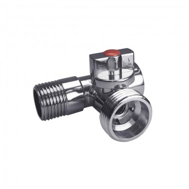 Кран 3-х проходной для стир.машин шаровой REMSAN/448510