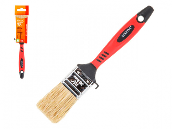 Кисть плоская 1,5"-38мм натур. щетина (стены, фасады) STARTUL PROFI/ST0114-38