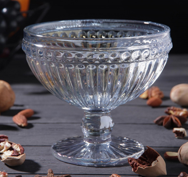 Креманка круглая «Босфор», 350 мл, 12×11 см, цвет перламутровый /5078908 