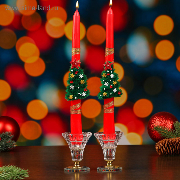 Набор свечей "Новогодний. Елочка", 24х2 см/4674067