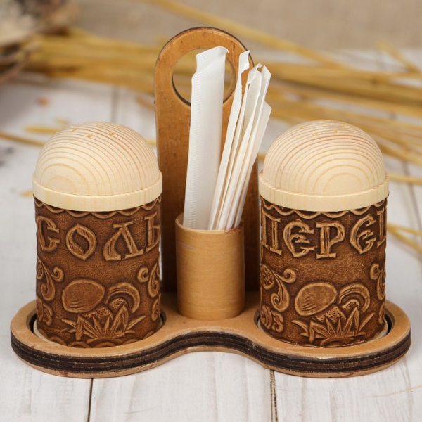 Набор для специй из бересты 579342