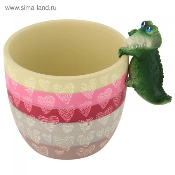 Фигурка для цветочного горшка "Крокодил" 1262277