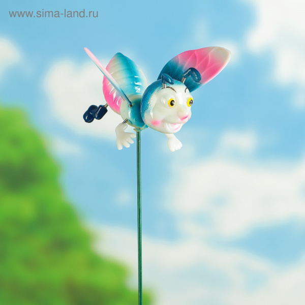 Дед Мороз "Посох с кристаллом" синий, двигается, 38 см/3555352